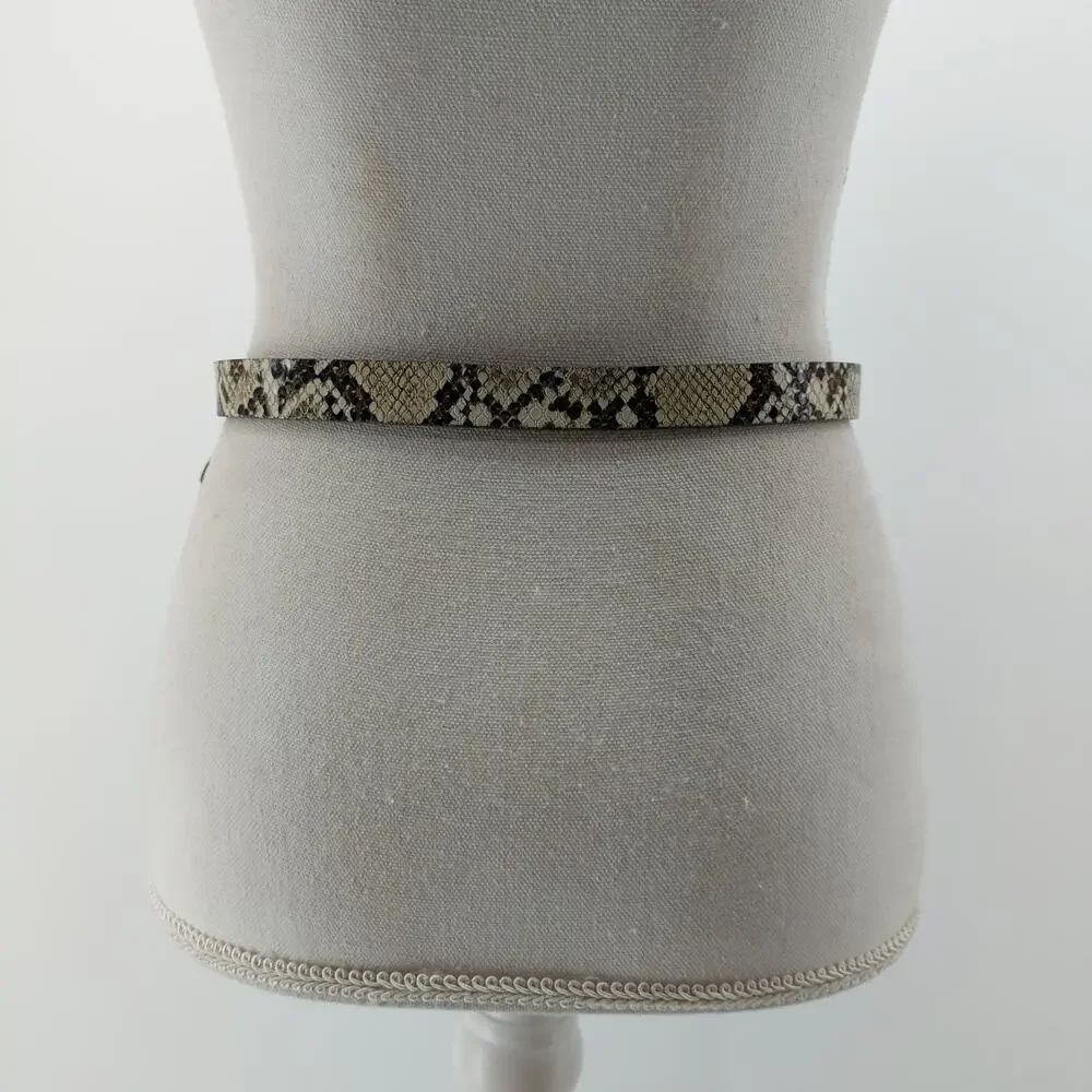 American Eagle Snake Print Size Small Skinny Genuine Leather